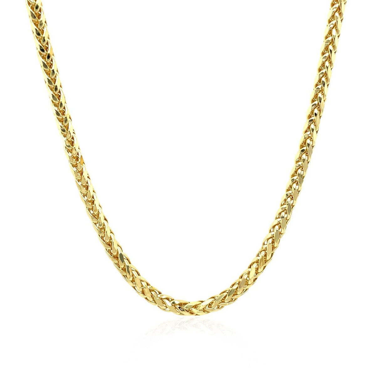 14k Yellow Gold Lite Diamond Cut Round Franco Chain (2.70 mm) - Sable Gold