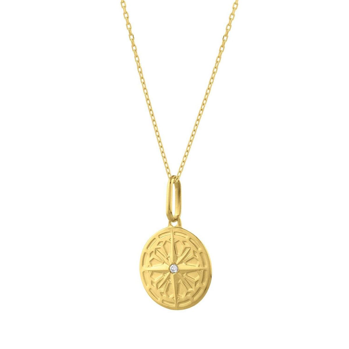 North Star Talisman Necklace in 14K Yellow Gold - Sable Gold