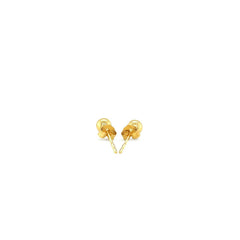 10k Yellow Gold Ball Style Stud Earrings (4mm) - Sable Gold