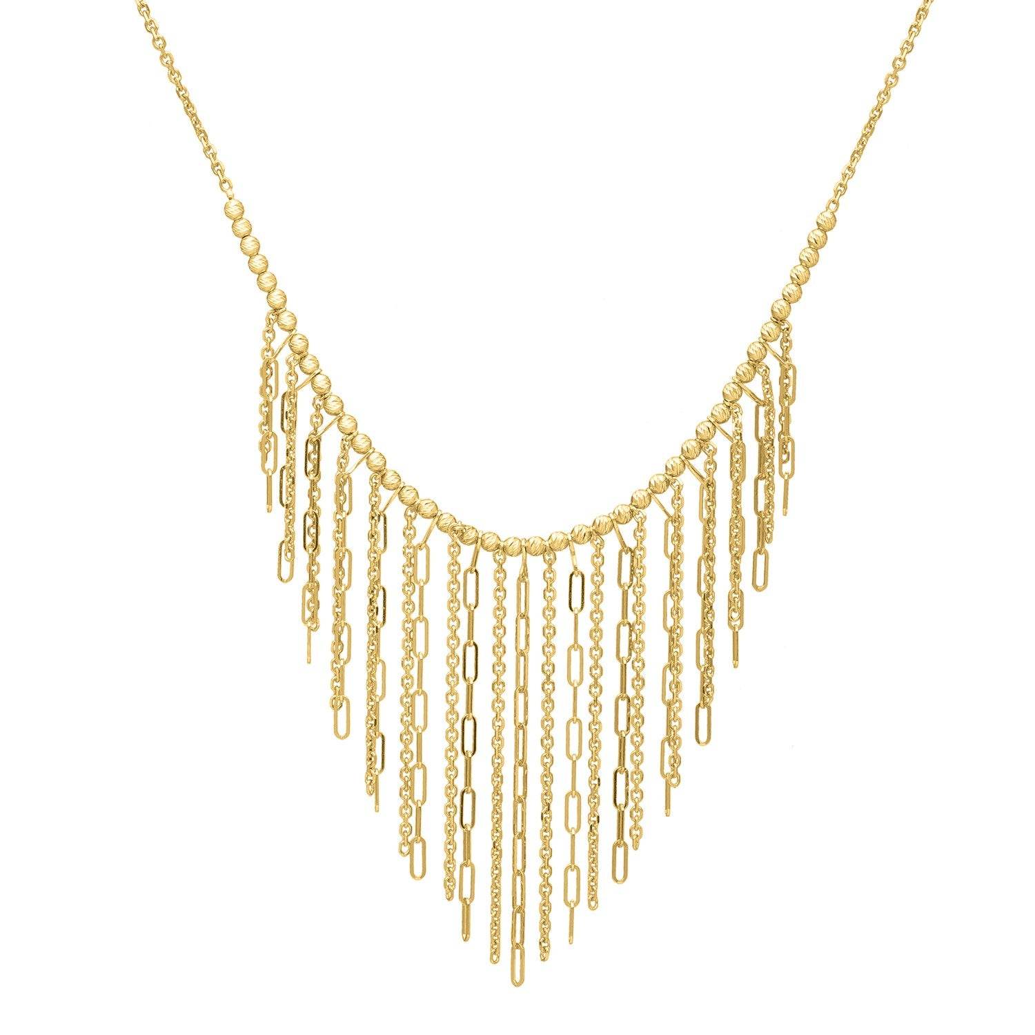 Fringe Necklace in 14K Yellow Gold - Sable Gold