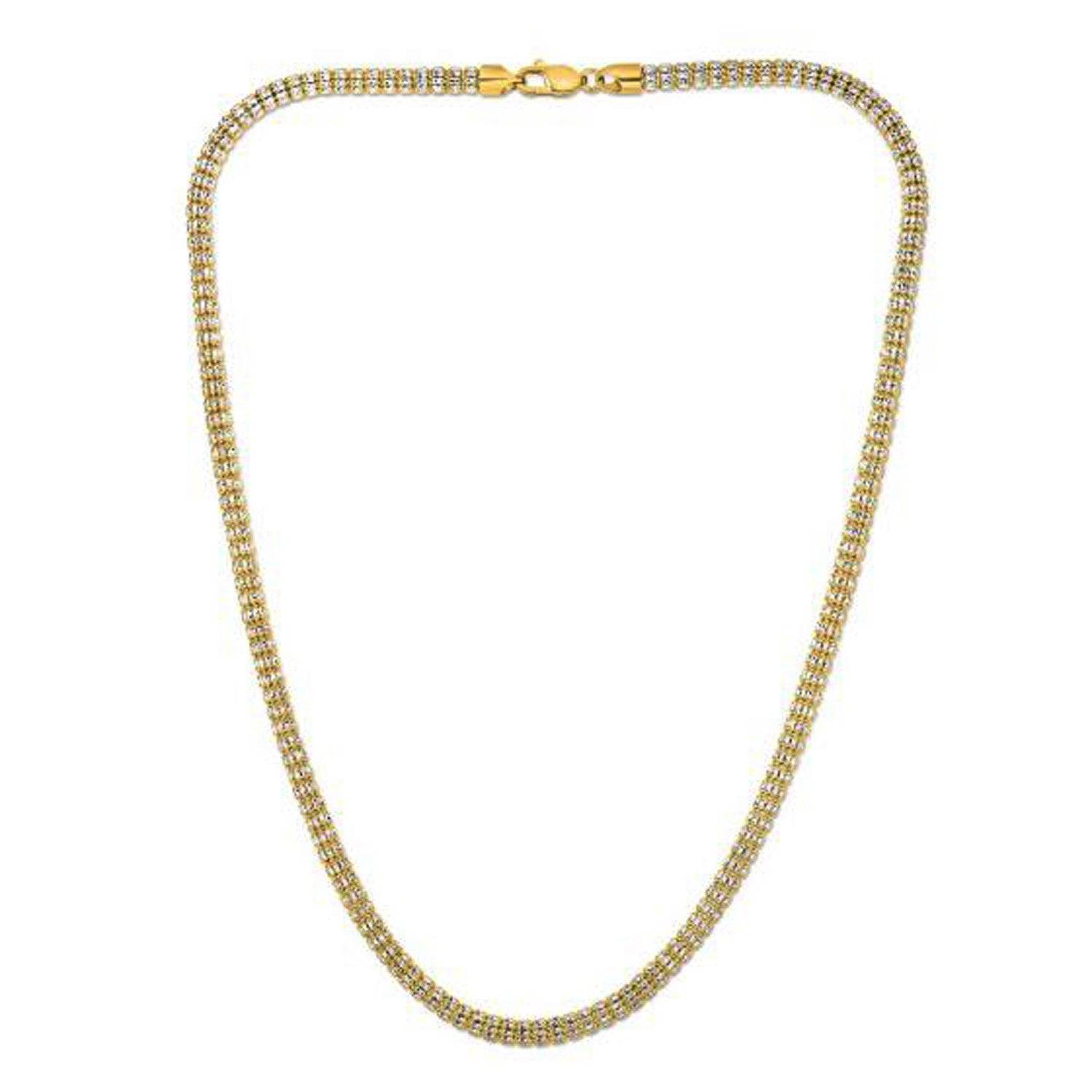 Ice Barrel Chain in 14k Yellow Gold (4.25 mm) - Sable Gold