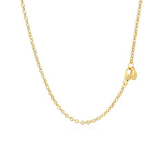 14k Yellow Gold Chain Necklace with Polished Knot - Sable Gold