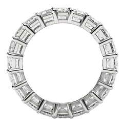 Emerald Cut Lab Grown Diamond Eternity Ring in 14k White Gold (7 cttw FG/VS2) - Sable Gold