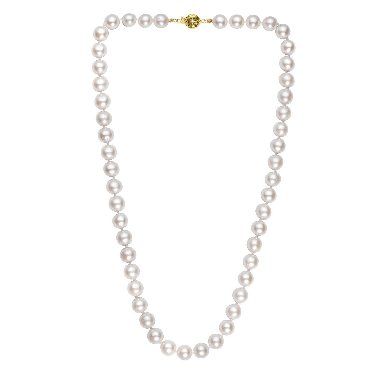 Pearl Necklace with 14K Yellow Gold - Sable Gold