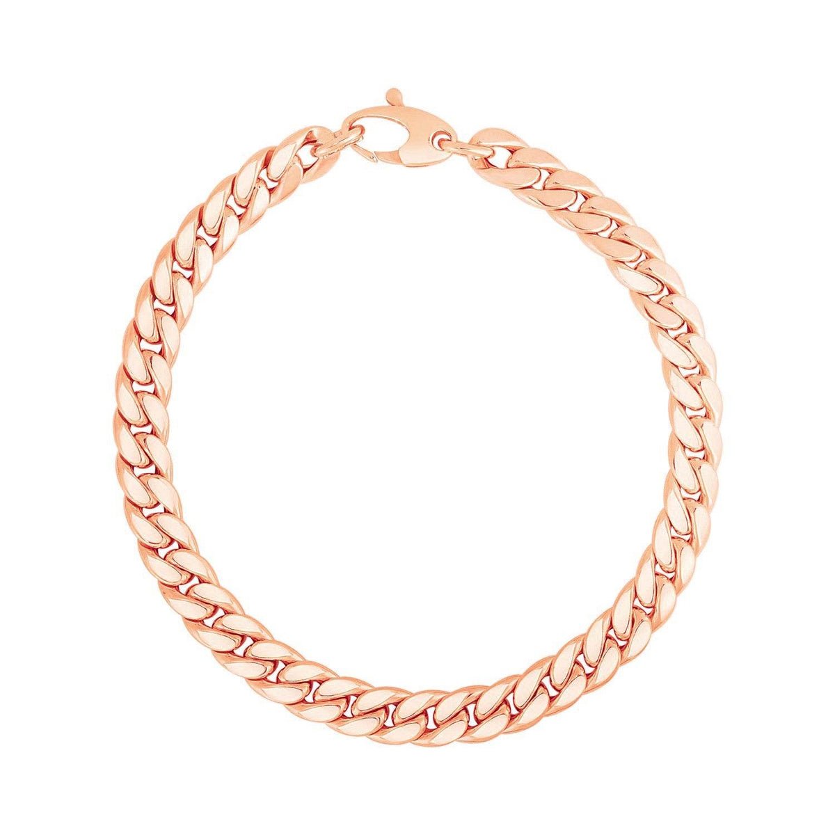 14K Rose Gold Cuban Link Bracelet (5.90 mm) - Sable Gold