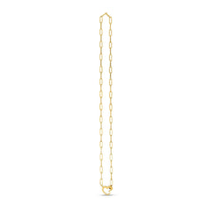 14k Yellow Gold Heart Element Paperclip Necklace - Sable Gold