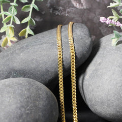 10k Yellow Gold Classic Solid Miami Cuban Chain (3.20 mm) - Sable Gold