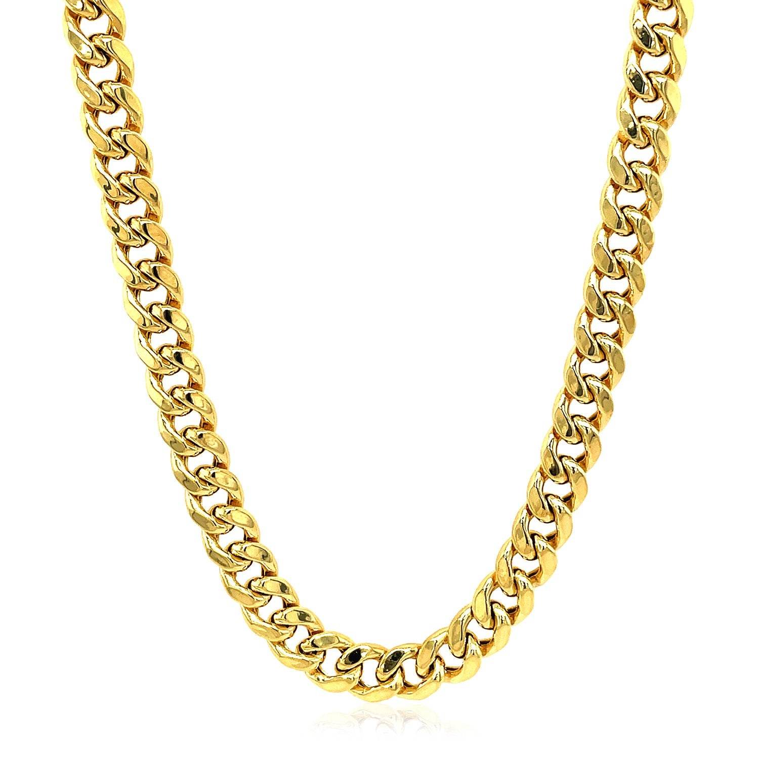 14k Yellow Gold Semi Solid Miami Cuban Chain (5.00 mm) - Sable Gold