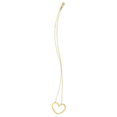 Large Open Heart Necklace in 14K Yellow Gold - Sable Gold