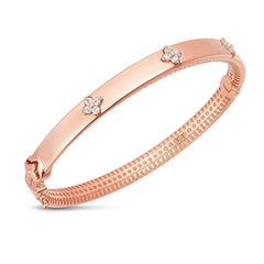 14k Rose Gold Trilogy Diamond Bangle (5.40 mm) - Sable Gold