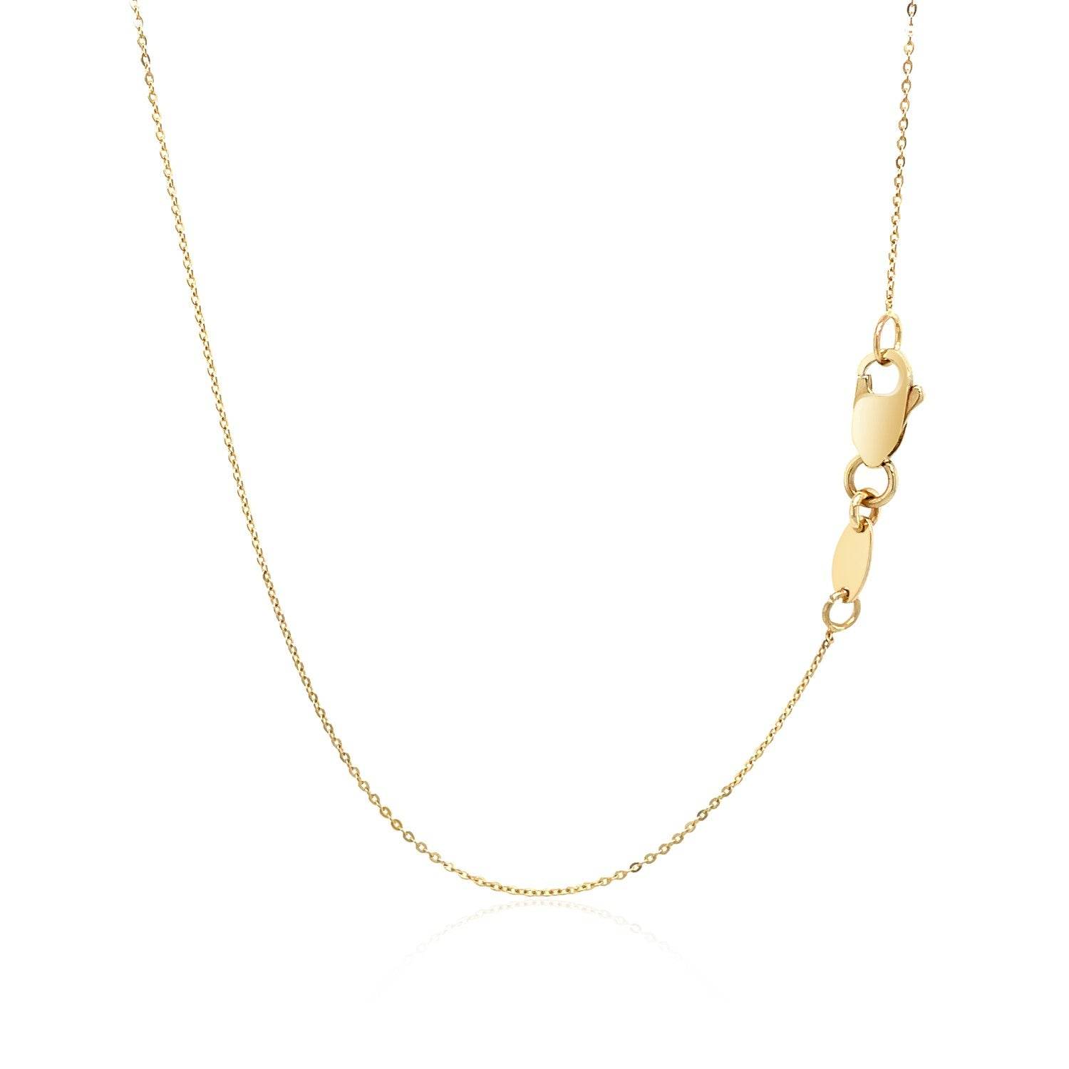 14k Yellow Gold Thin Textured Bar Necklace - Sable Gold