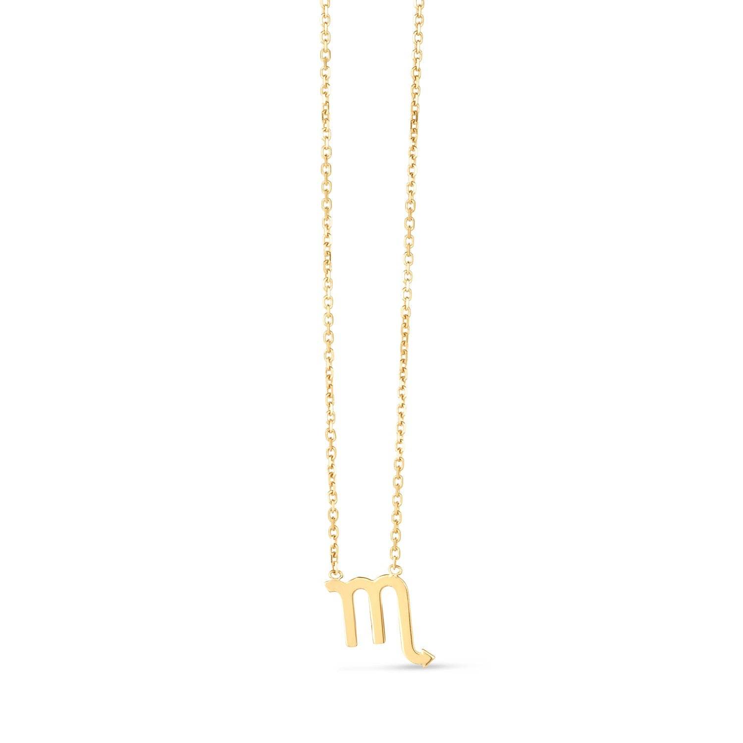 14K Yellow Gold Scorpio Necklace - Sable Gold