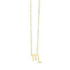 14K Yellow Gold Scorpio Necklace - Sable Gold