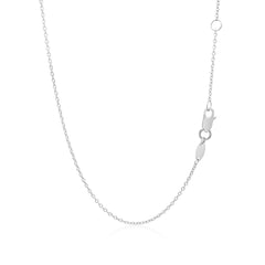 14k White Gold Smooth Flat Horizontal Bar Style Necklace - Sable Gold