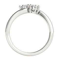 Solitaire Two Stone Diamond Ring in 14k White Gold (1/2 cttw) - Sable Gold